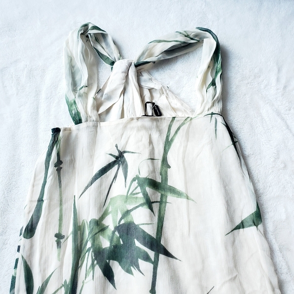 NWT MASSIMO DUTTI 100% silk bamboo print d… - Picture 4 of 8